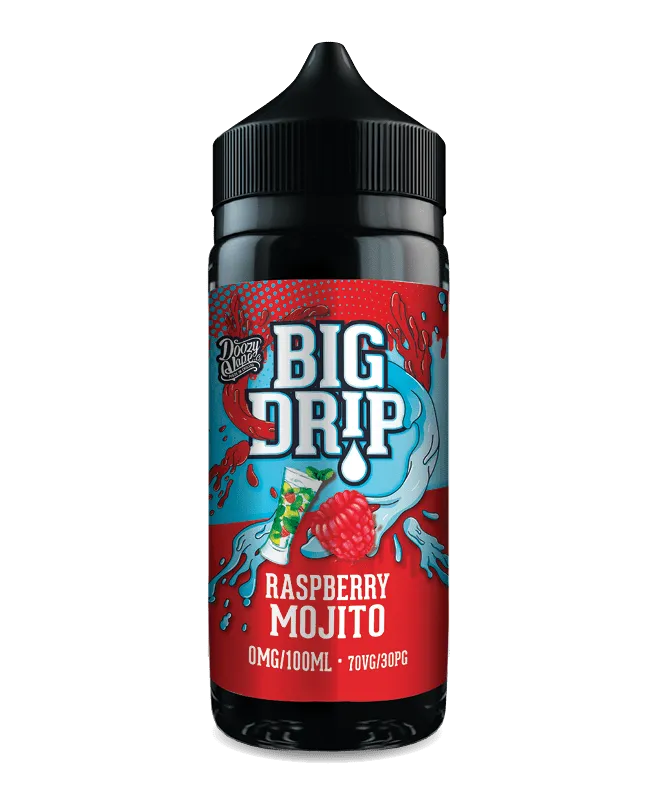 Big Drip By Doozy Vape Co - Raspberry Mojito 0mg 100ml (Shortfill)