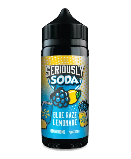 Seriously Soda By Doozy Vape Co - Blue Razz Lemonade 0mg 100ml (Shortfill)